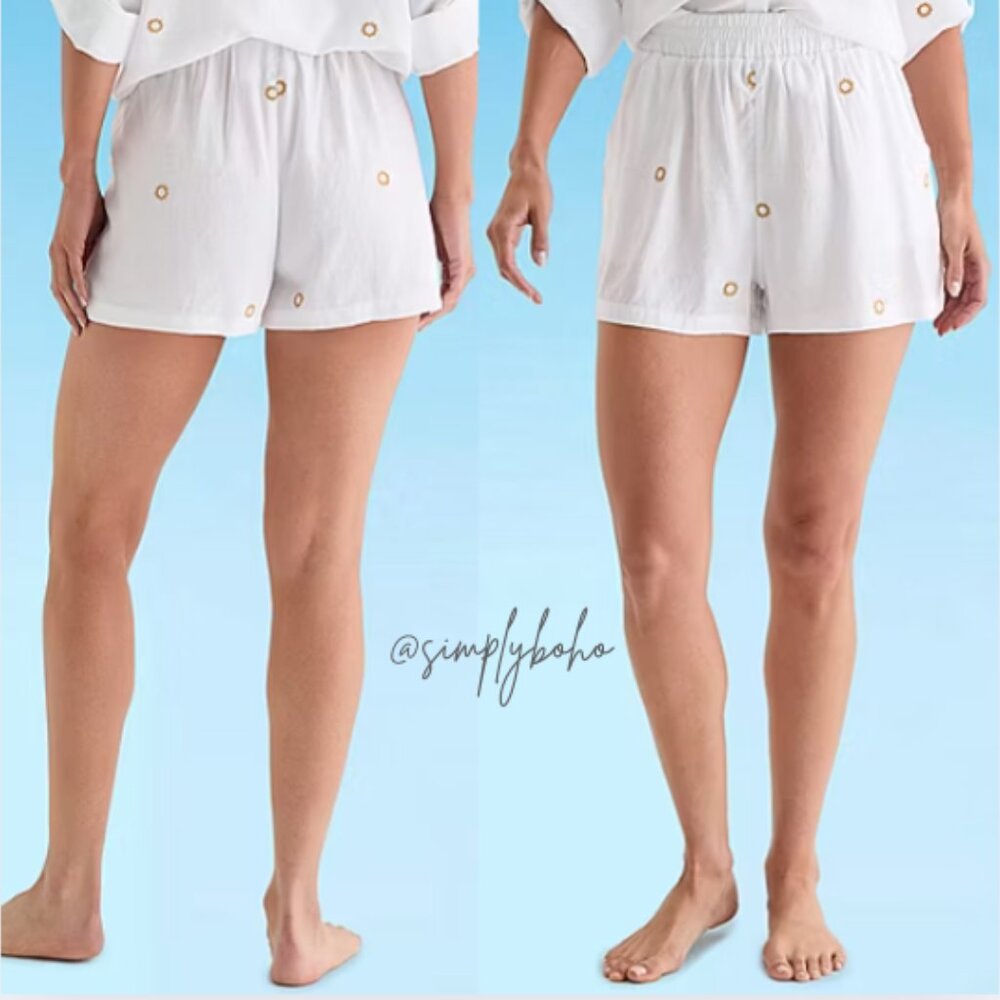 NEW - Mynah Womens Dots Shorts Swimsuit Cover-Up - SIZE XL